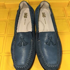 SAS WOMENS SHOE 9M HOPE NUBUCK TASSEL LOAFER